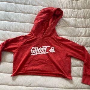Ghost cropped hoodie